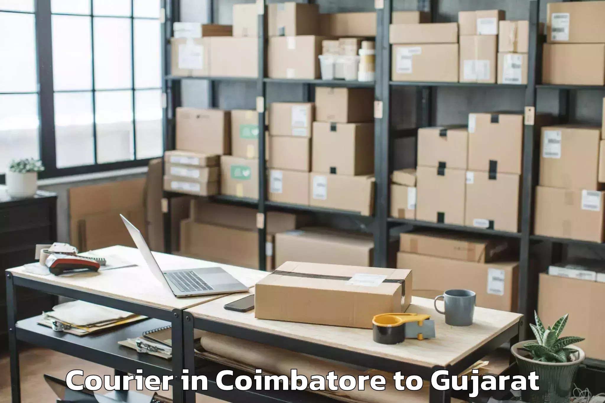 Reliable Coimbatore to Bhuj Courier